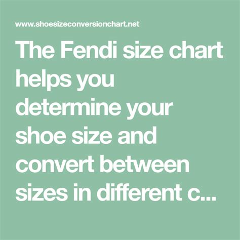 fendi boots sizing|Fendi shoe size guide.